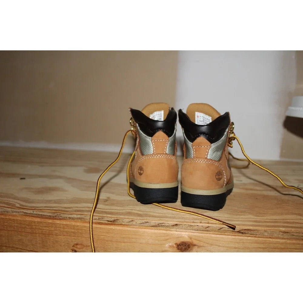 Timberland Field Boot 6 Inch L/F‎ Toddler Wheat Nubuck TB044893 231 Size 8M
